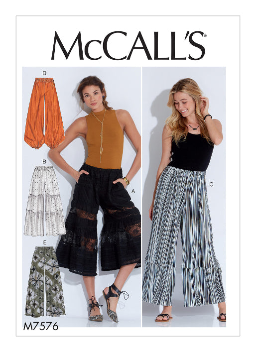 McCalls Trousers M7576