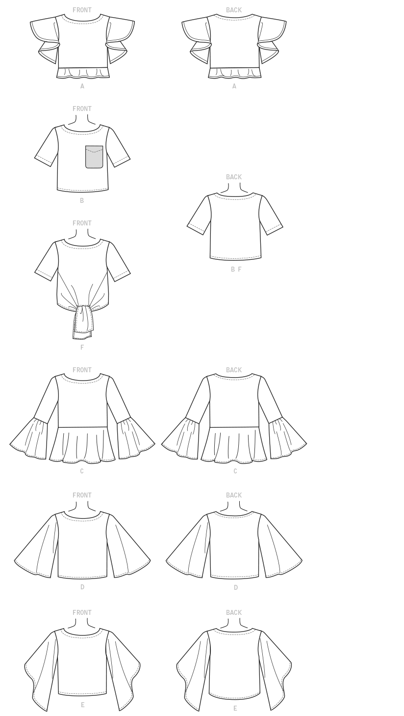 McCalls Tops M7630