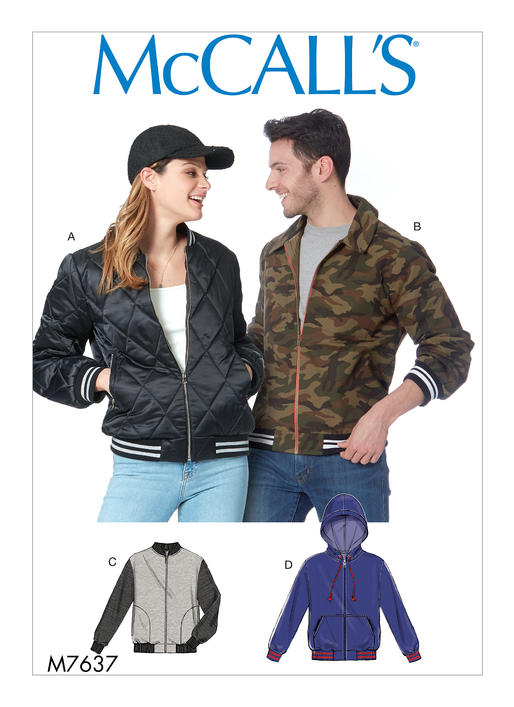 McCalls Unisex Bomber Jackets M7637