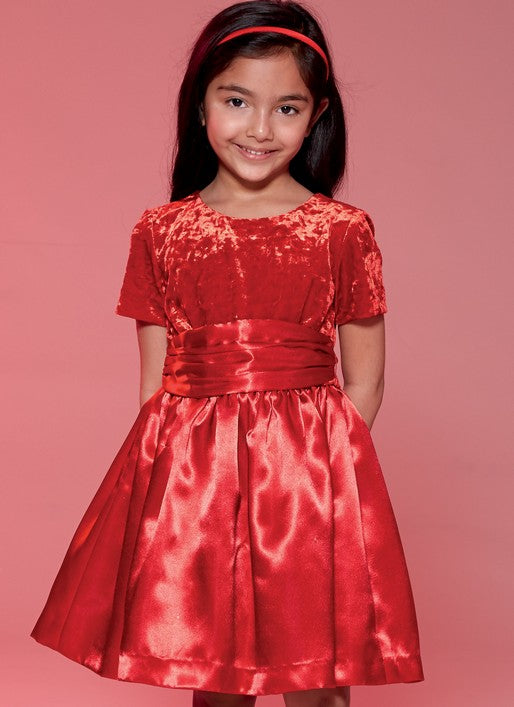 McCalls Child/Teen Dresses M7648