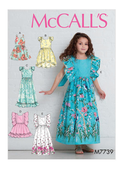 McCalls Children's Dresses M7739