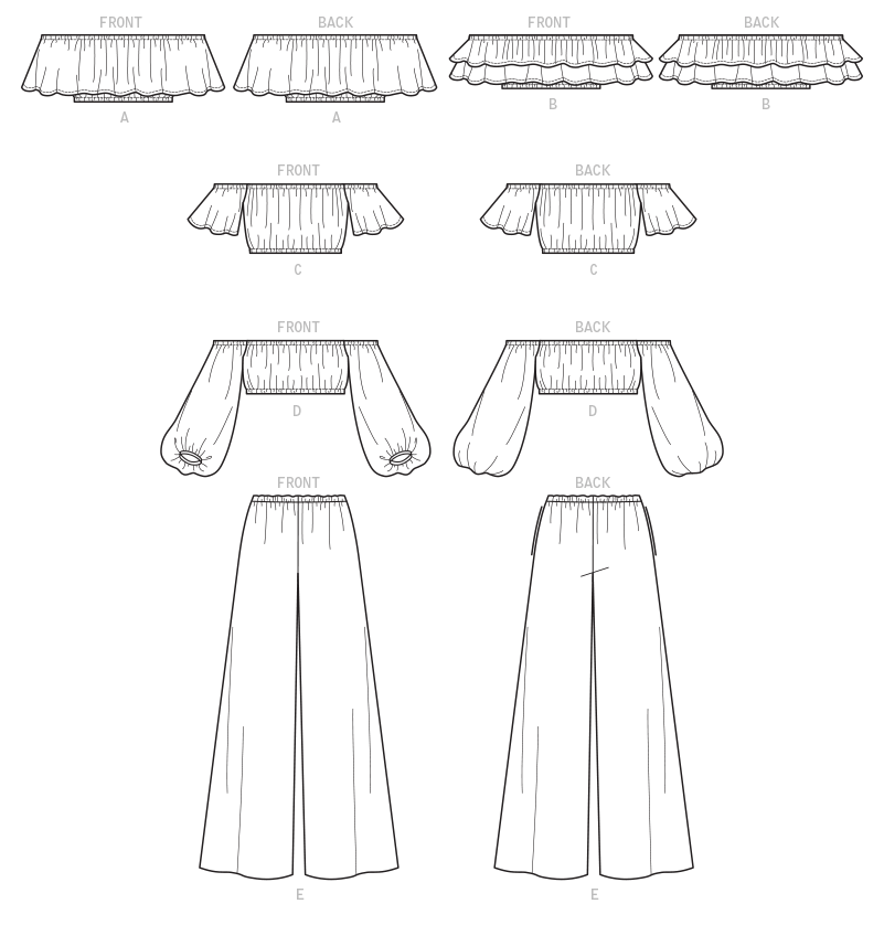 McCalls Tops and Trousers M7757