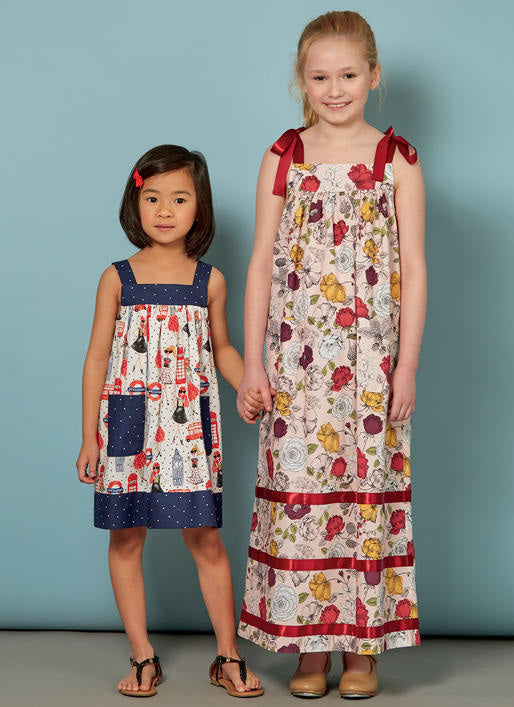 McCalls Child/Teen Dresses M7768