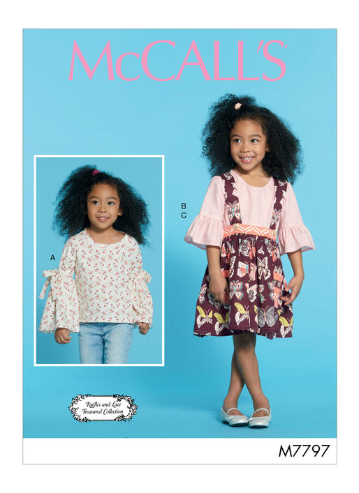 McCalls Children's Tops and Skirt M7797