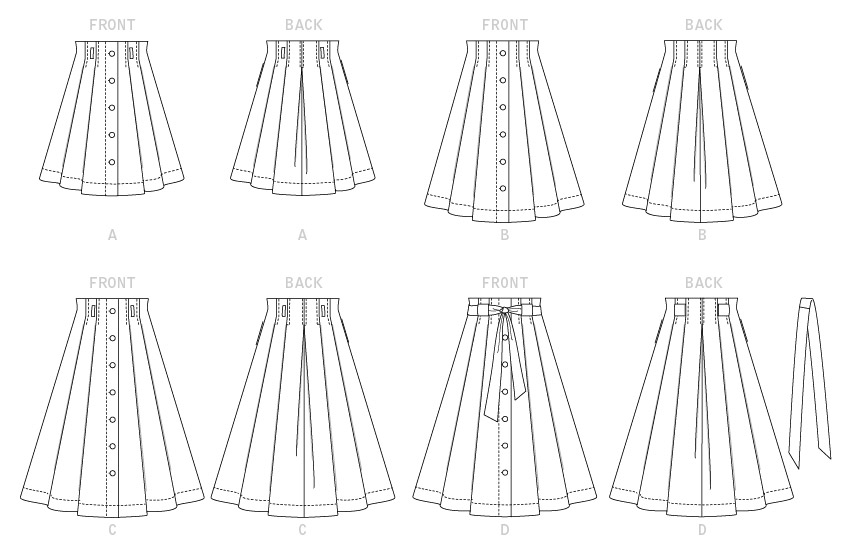 McCalls Skirts M7906