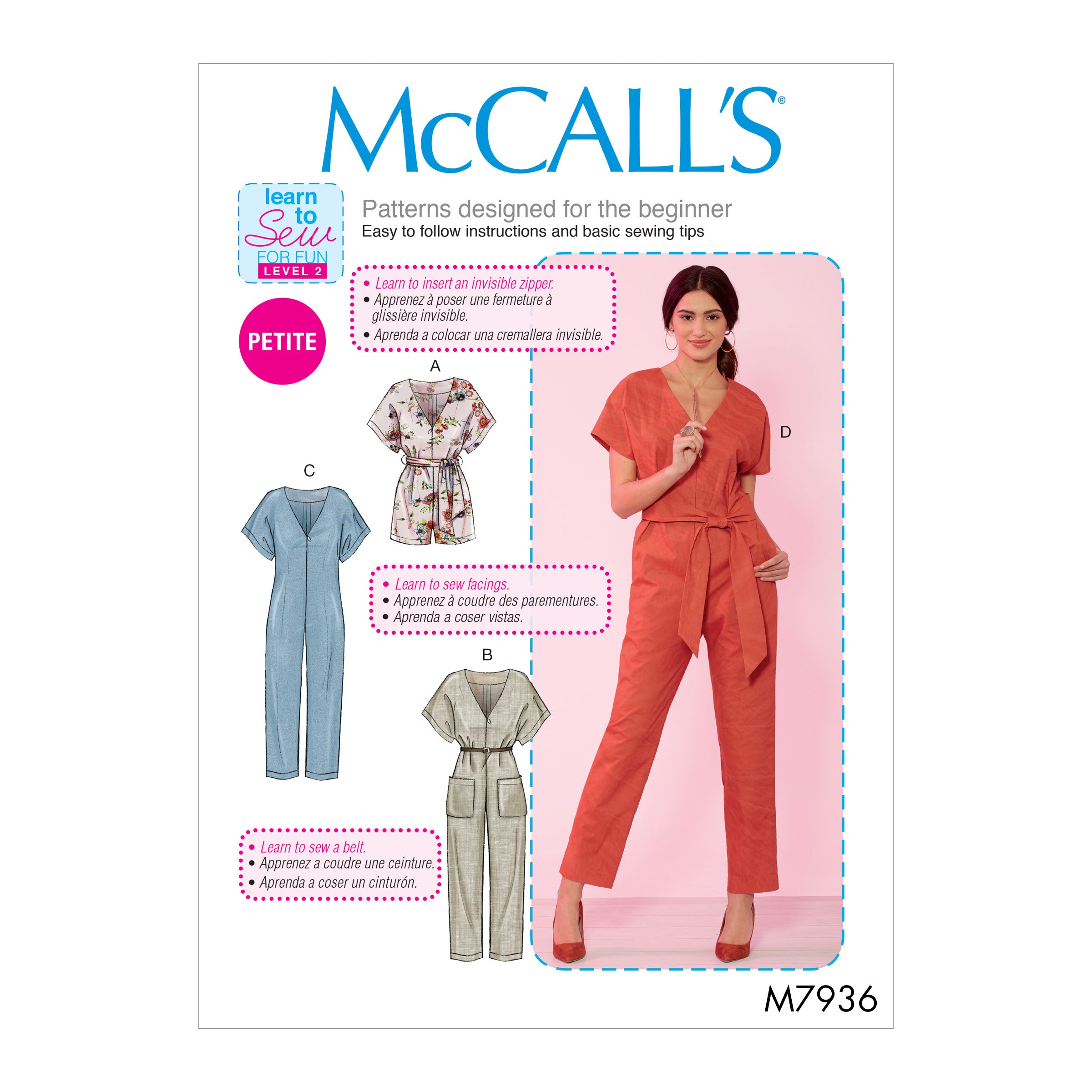 McCalls Jumpsuit and Romper M7936