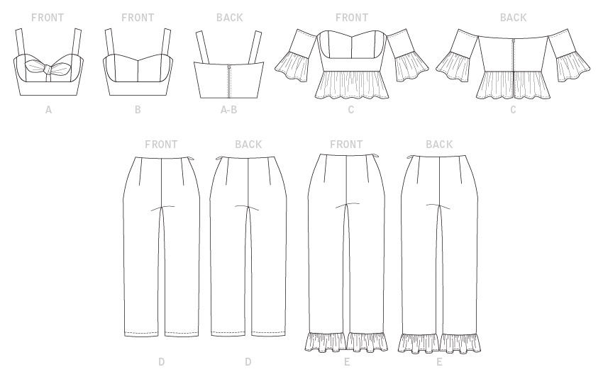 McCalls Tops and Trousers M7937