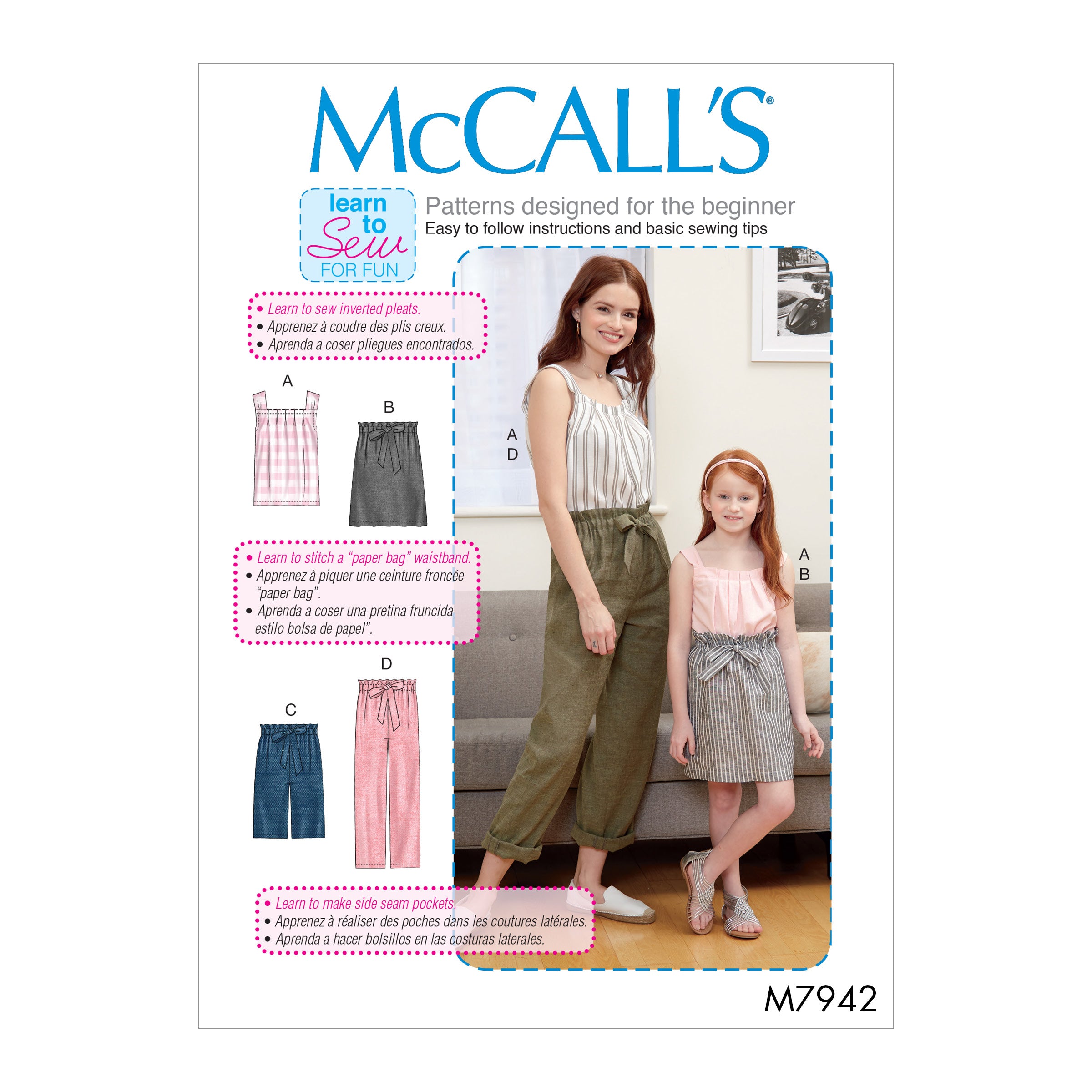 McCalls Women's/Child's Outfit M7942