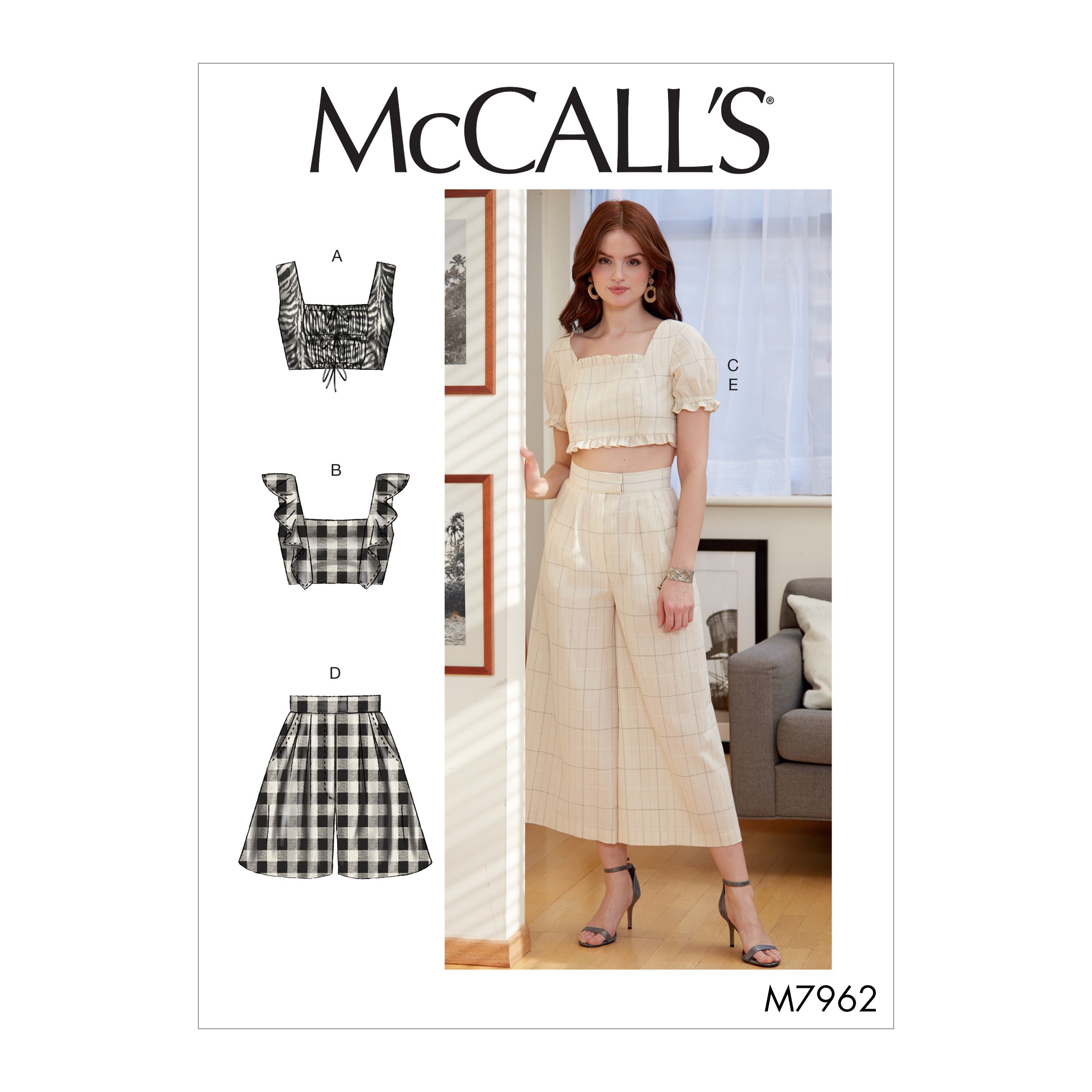 McCalls Top, Shorts and Trousers M7962