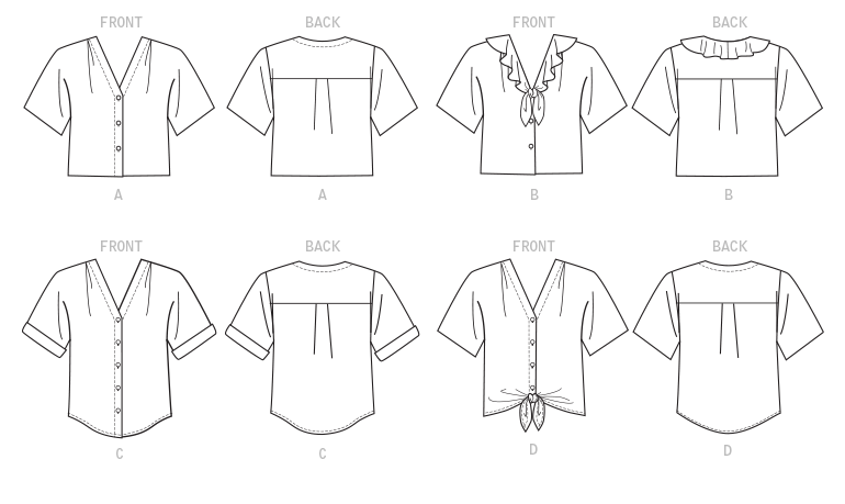 McCalls Tops M7976