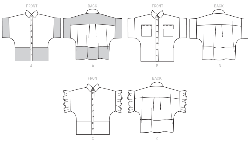 McCalls Tops M8001