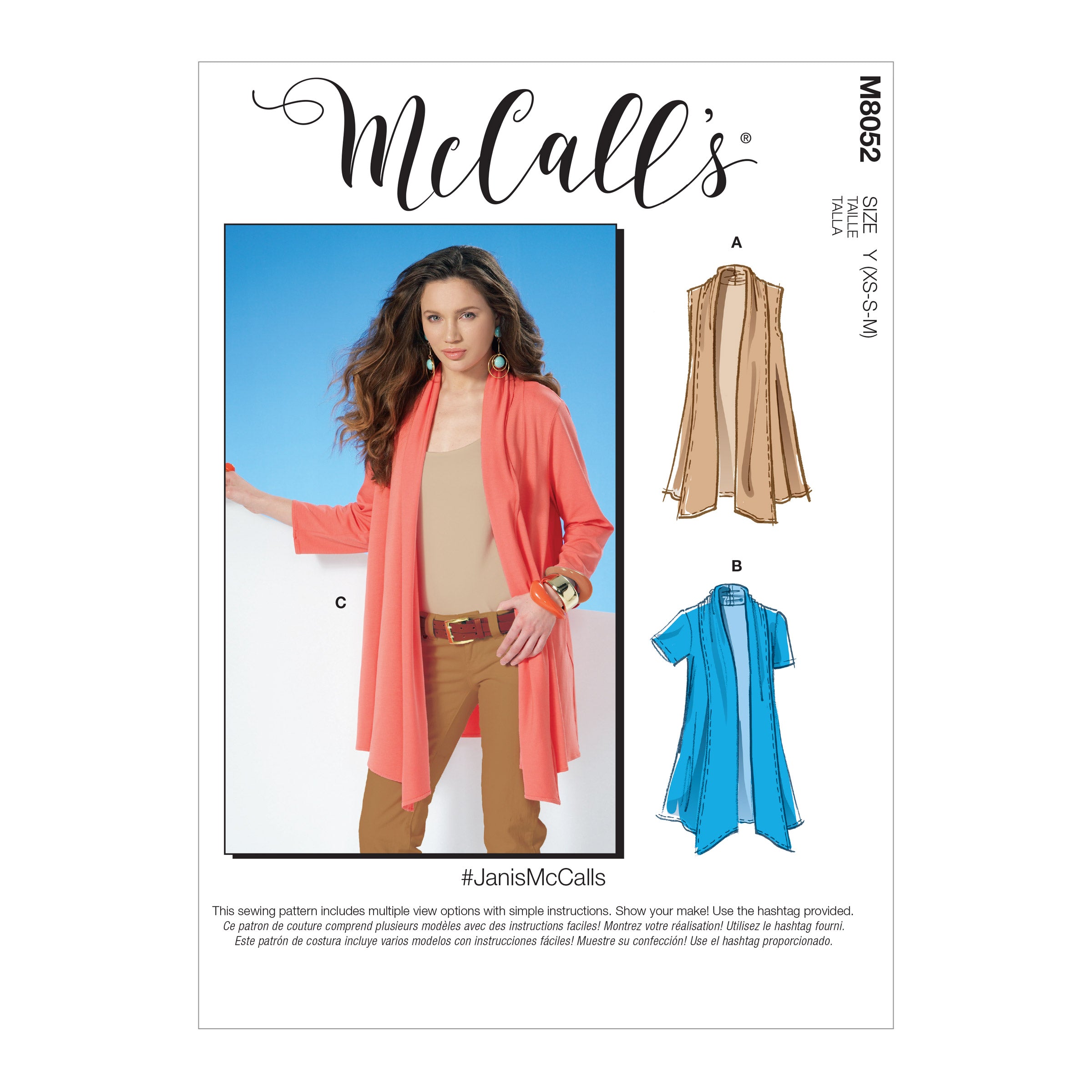 McCalls Cardigan M8052