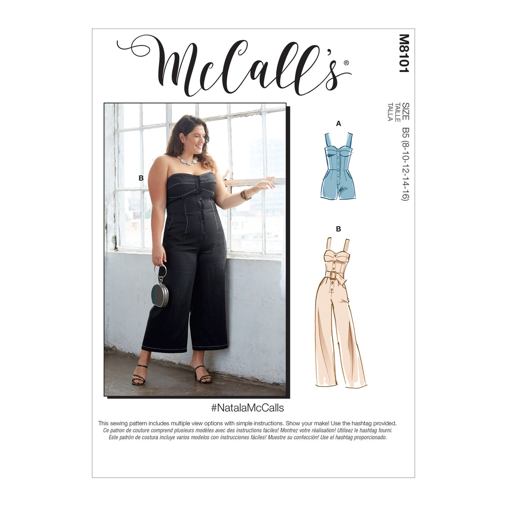 McCalls Playsuit and Jumpsuit M8101