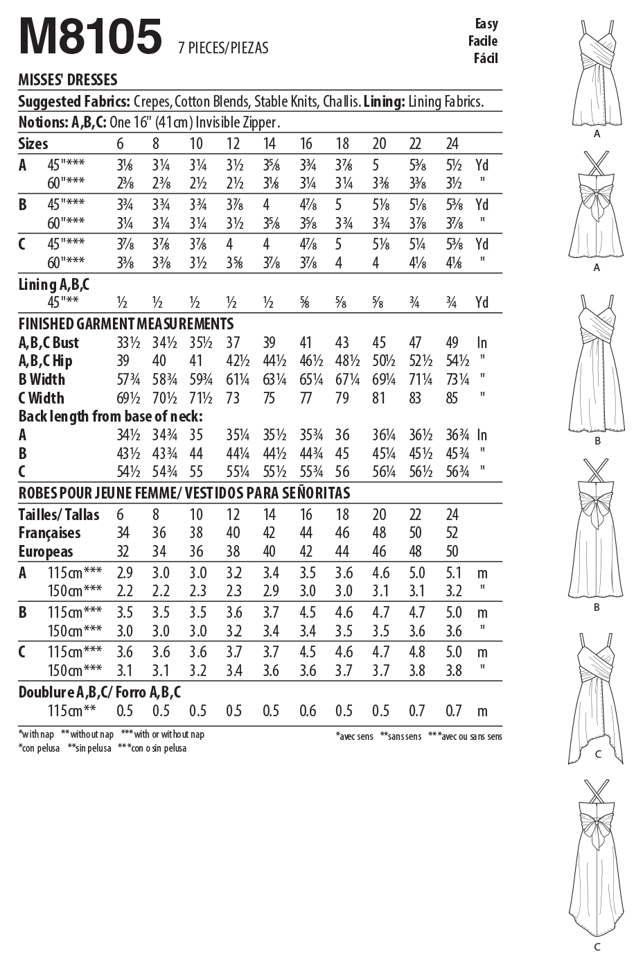 McCalls Dress M8105