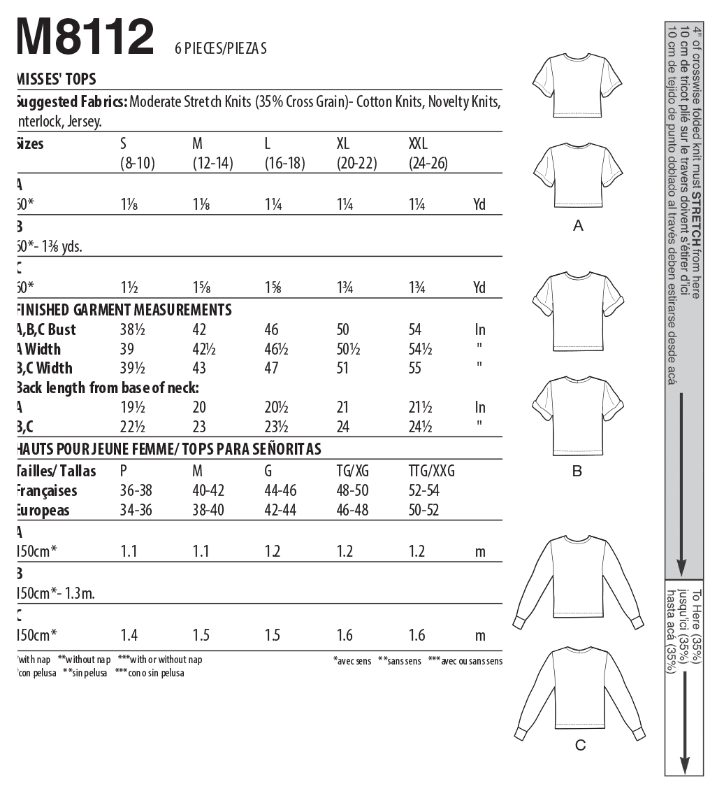 McCalls Top M8112