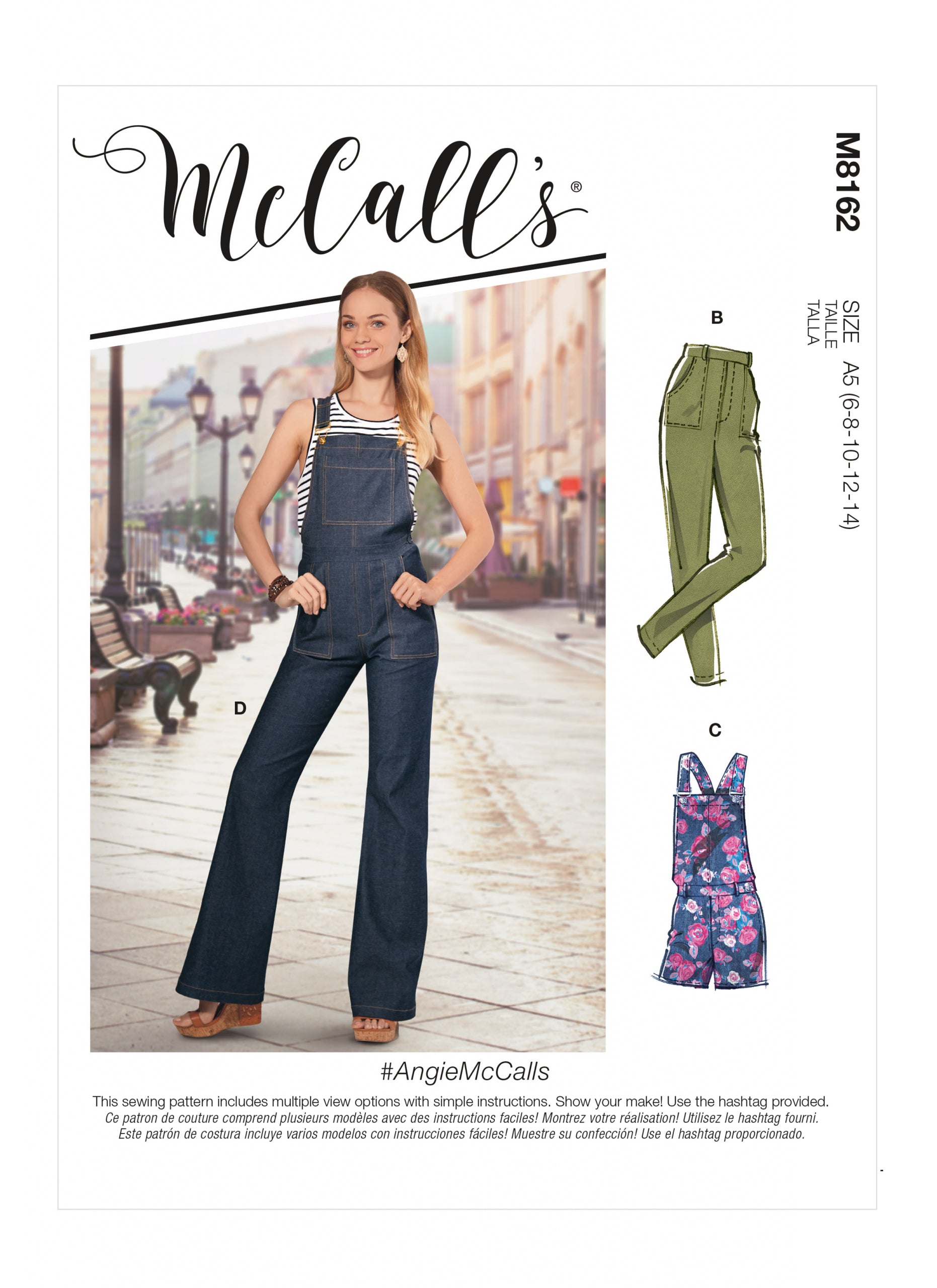 McCalls Jeans, Dungarees and Playsuit M8162