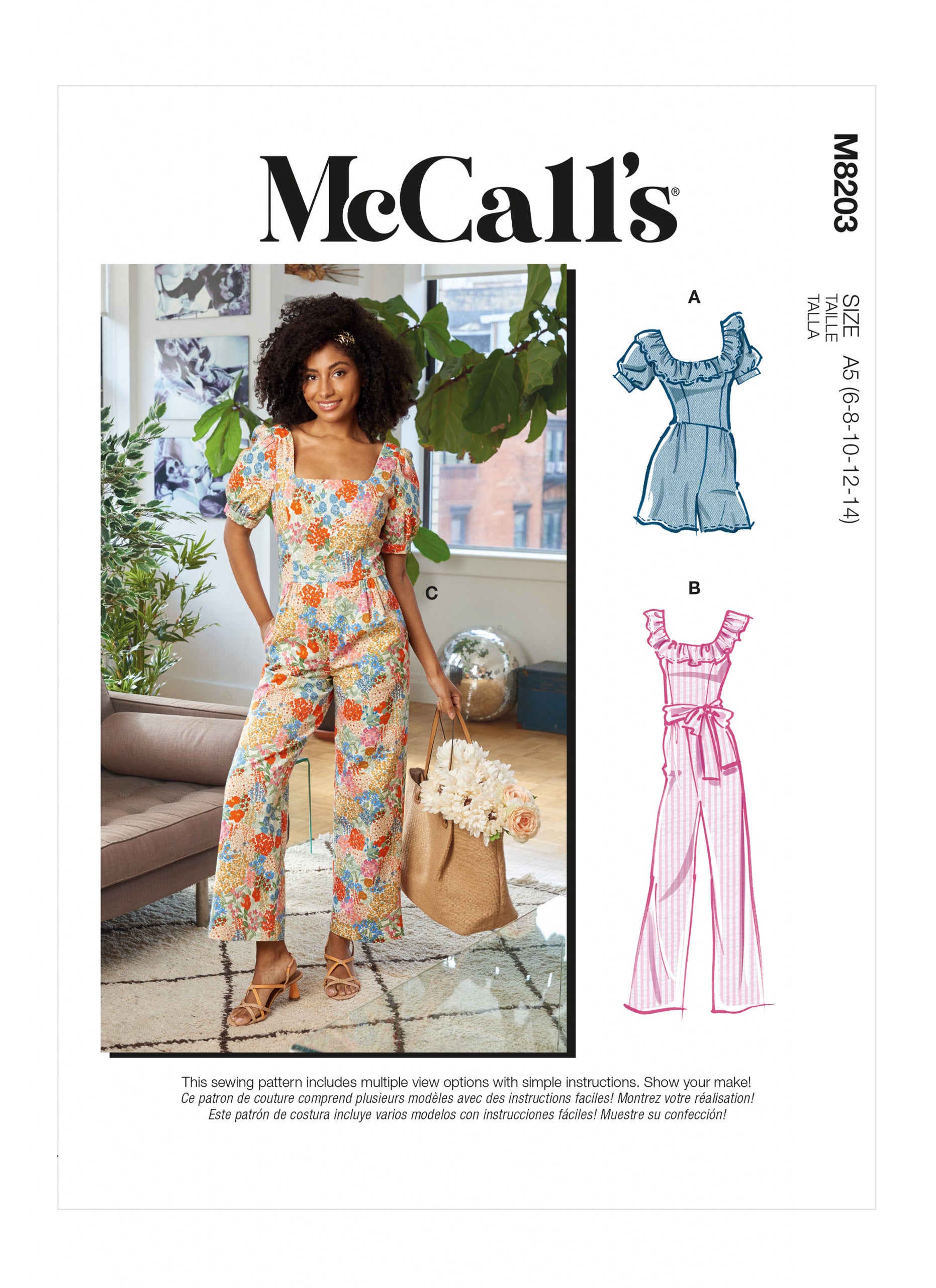 McCalls Romper and Jumpsuits M8203