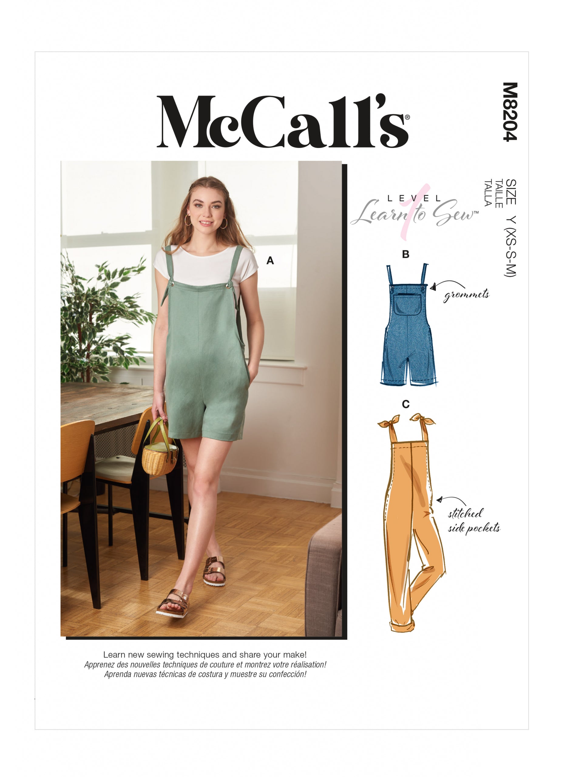 McCalls Overalls M8204