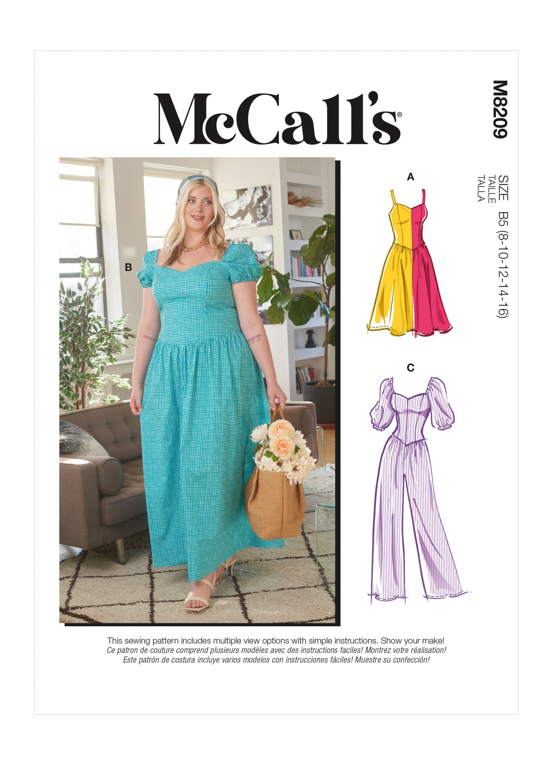 McCalls Dresses and Jumpsuit M8209