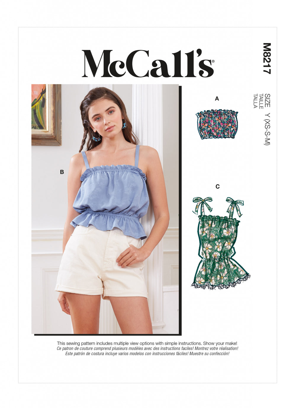 McCalls Tops M8217