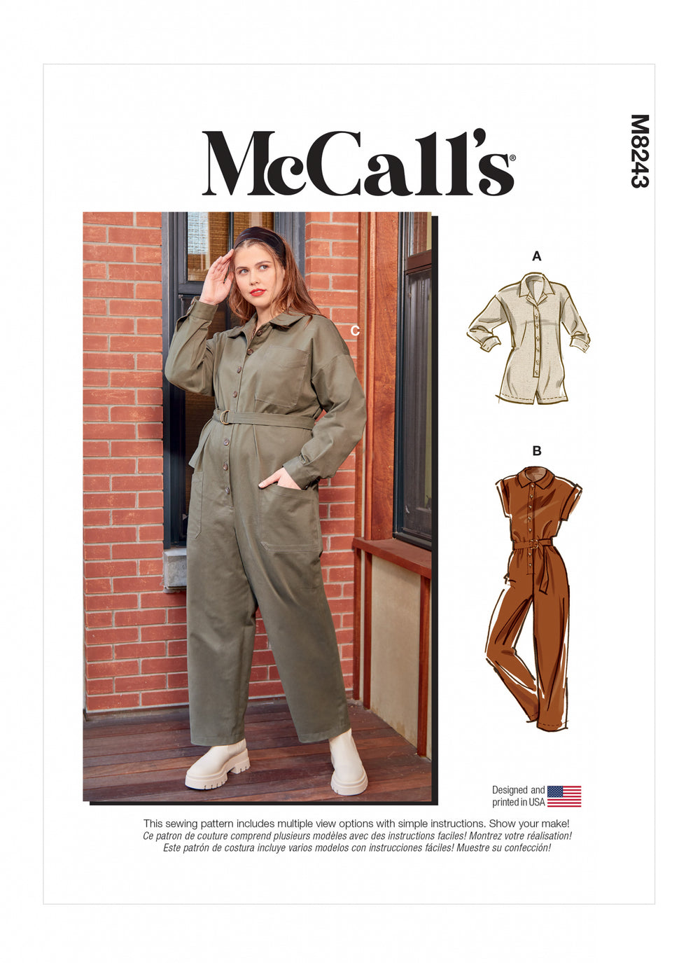 McCalls Romper and Jumpsuit M8243