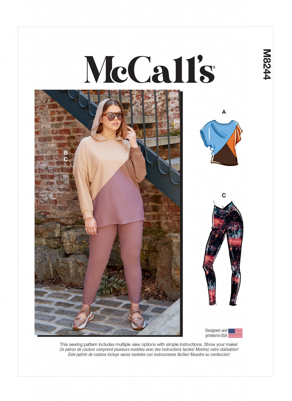 McCalls Tops and Leggings M8244