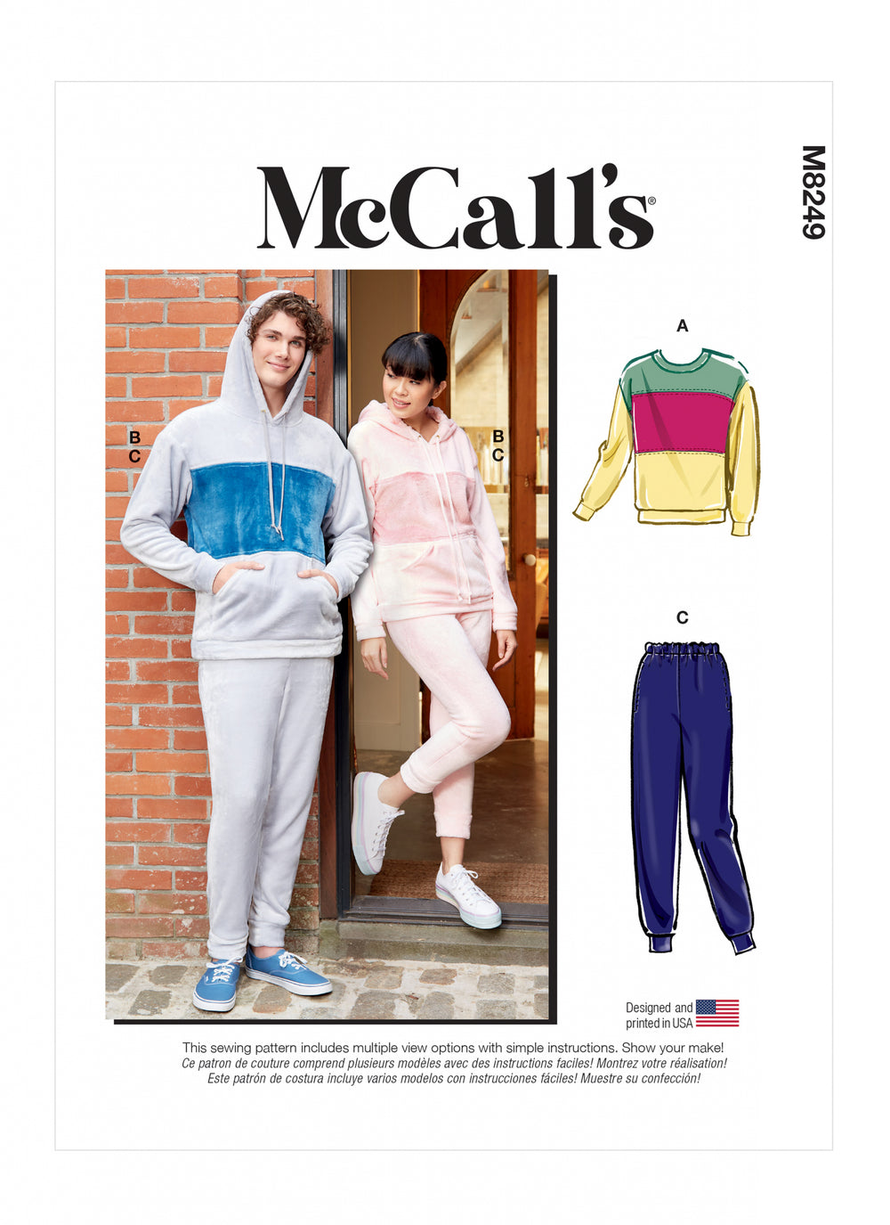 McCalls Unisex Top and Trousers M8249