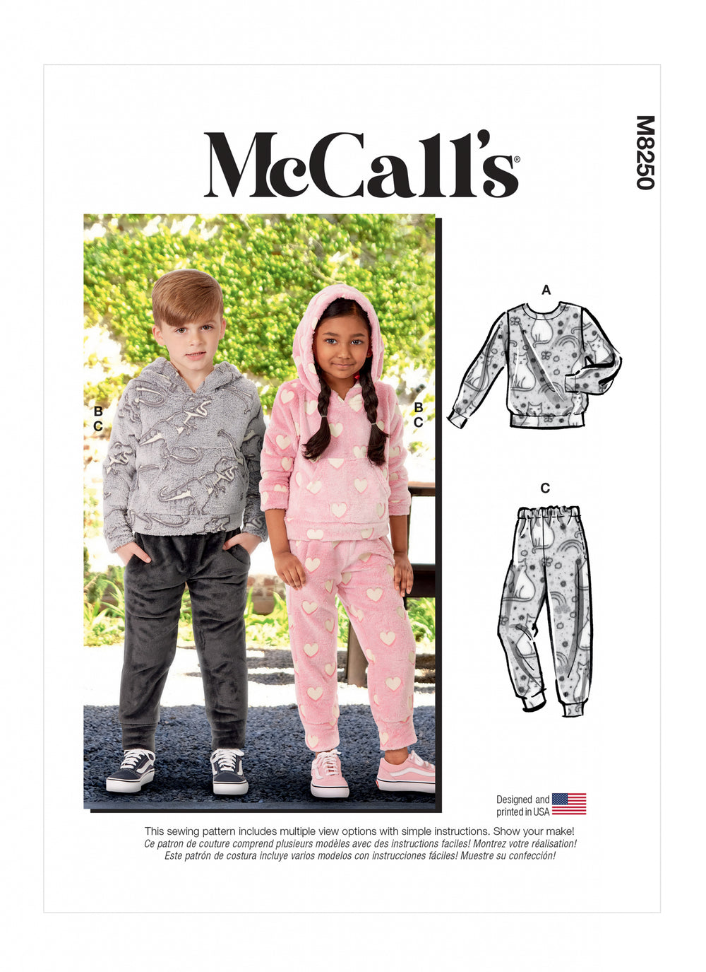 McCalls Childs Hoodie and Trousers M8250