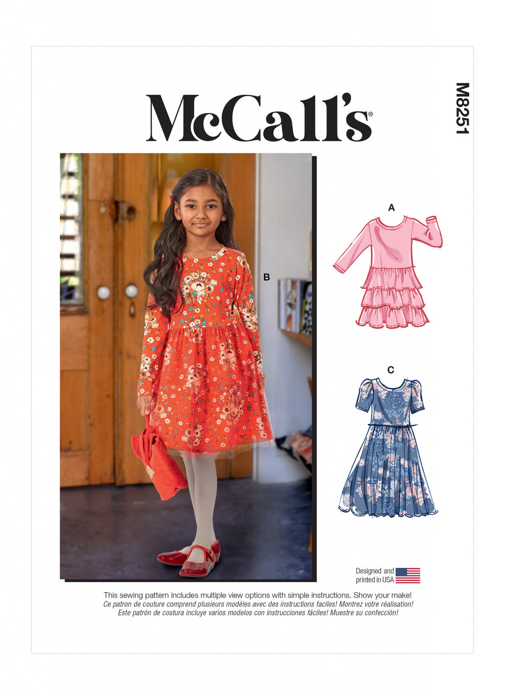 McCalls Child/Teen Dresses M8251