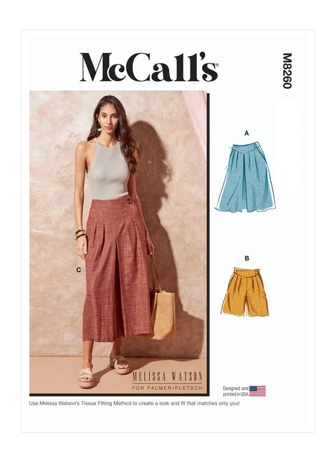 McCalls Skirts, Shorts and Trousers M8260