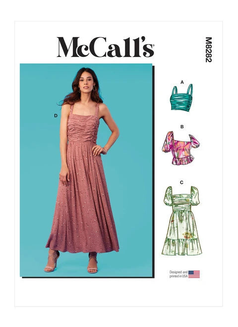 McCalls Tops and Dresses M8282