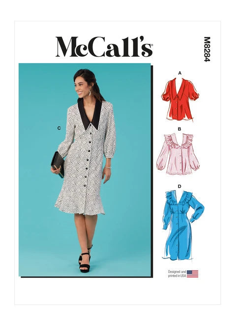 McCalls Tops and Dresses M8284