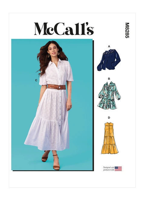 McCalls Top and Dresses M8285