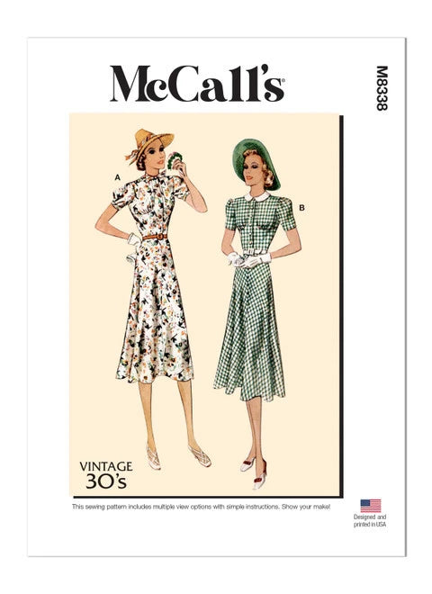 McCalls Vintage Dresses and Belt M8338