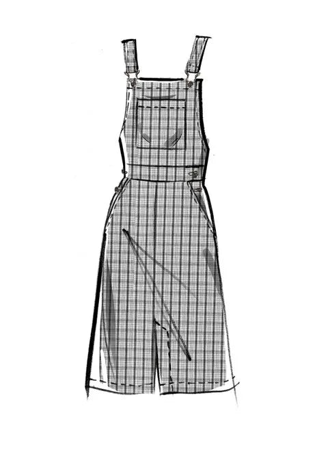 McCalls Skirt Overalls/Pinafore M8345