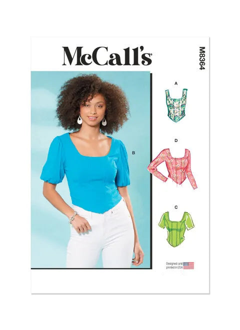 McCalls Knit Corset Tops M8364