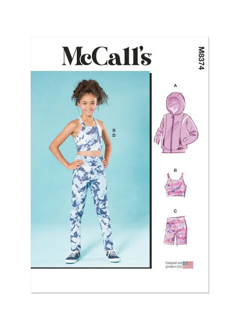 McCalls Child Jacket, Top and Leggings M8374