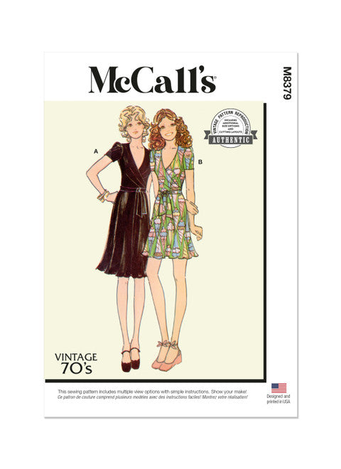 McCalls Vintage Knit Dress M8379