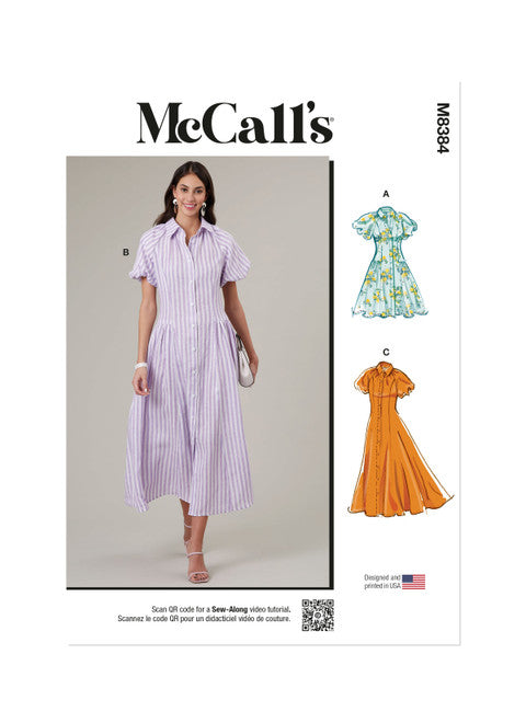 McCalls Shirtdress M8384