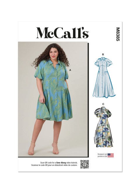 McCalls Shirtdress M8385 – The Fold Line