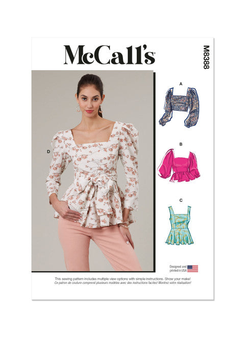 McCalls Tops M8388