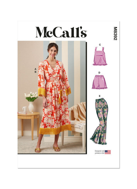 McCalls Sleepwear M8392