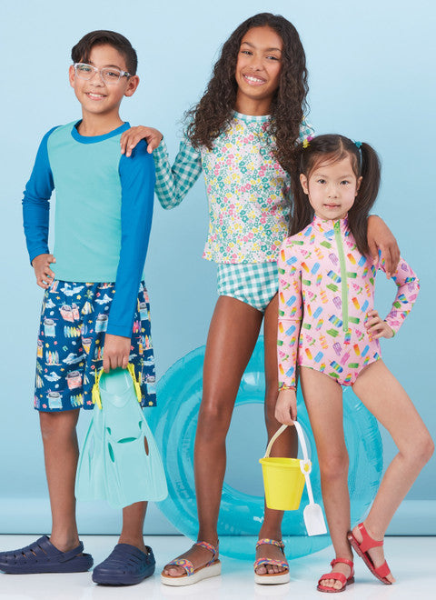 McCalls Child/Teen Swimwear M8395