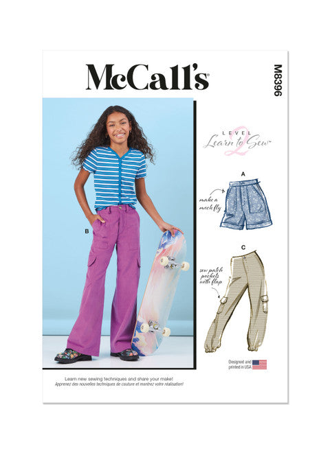 McCalls Child/Teen Shorts & Trousers M8396