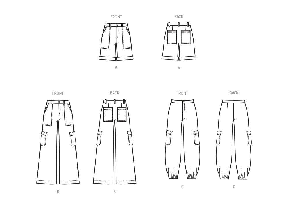 McCalls Child/Teen Shorts & Trousers M8396