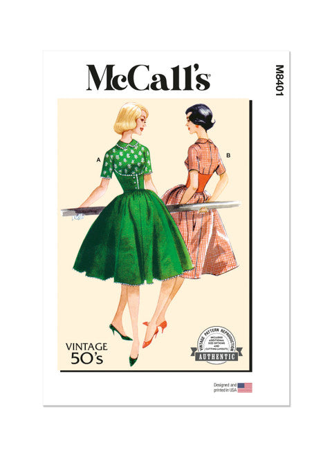 McCalls Vintage Dress M8401