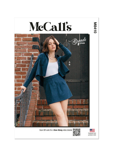 McCalls Shirt & Mini Skirt M8410