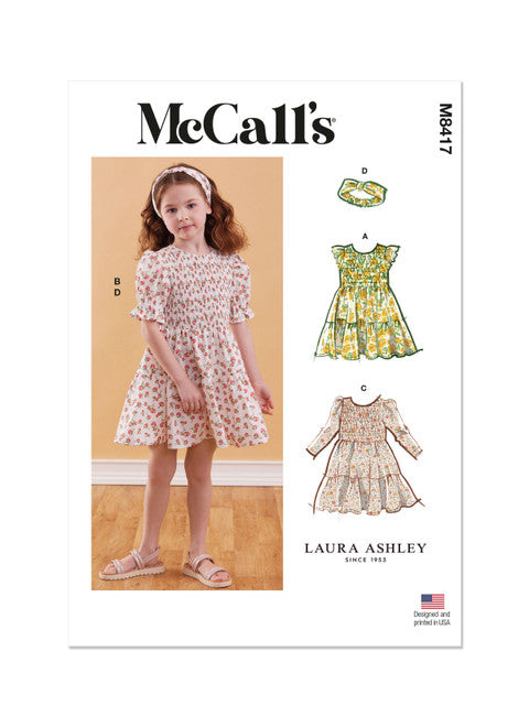 McCalls Childs Dresses M8417