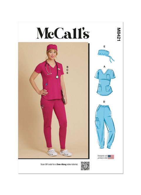 McCalls Scrubs M8421