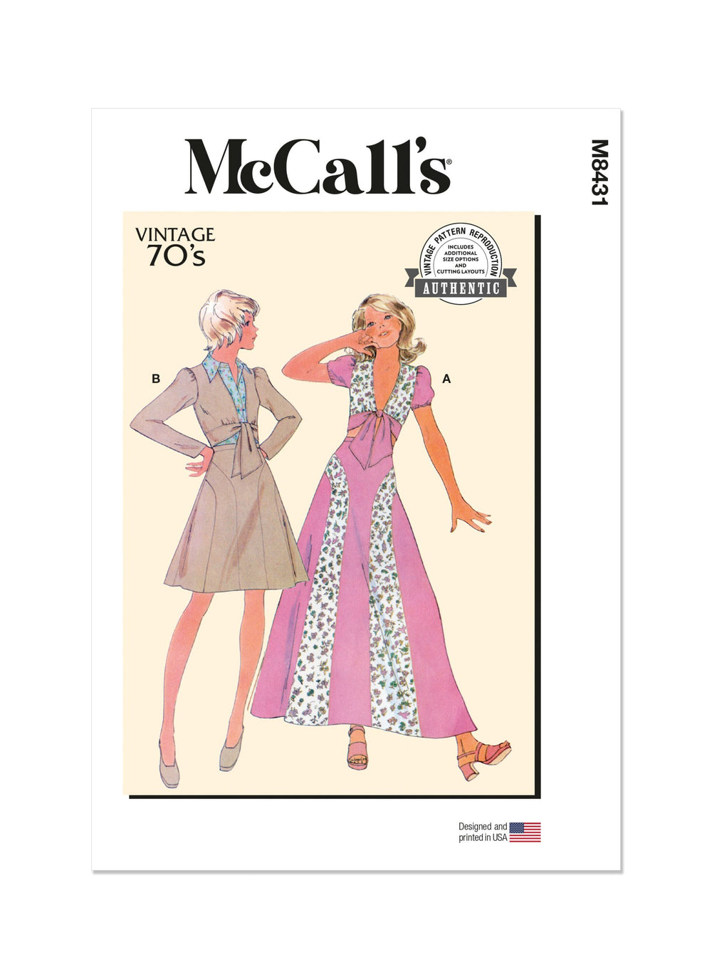 McCalls Vintage Top & Skirt M8431